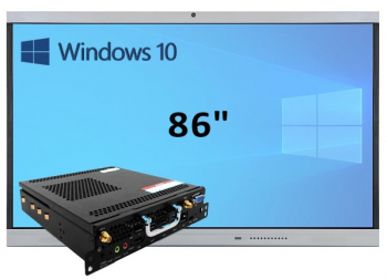 Интерактивная панель 86" (встроенный ПК Win10, Intel i5)