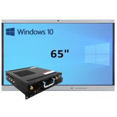 Интерактивная панель 65" (встроенный ПК Win10, Intel i5)