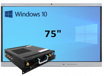 Интерактивная панель 75" (встроенный ПК, Win10, Intel i5)